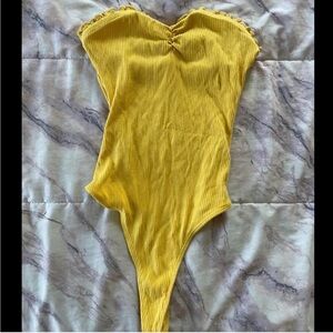 Yellow Out from Under Bodysuit